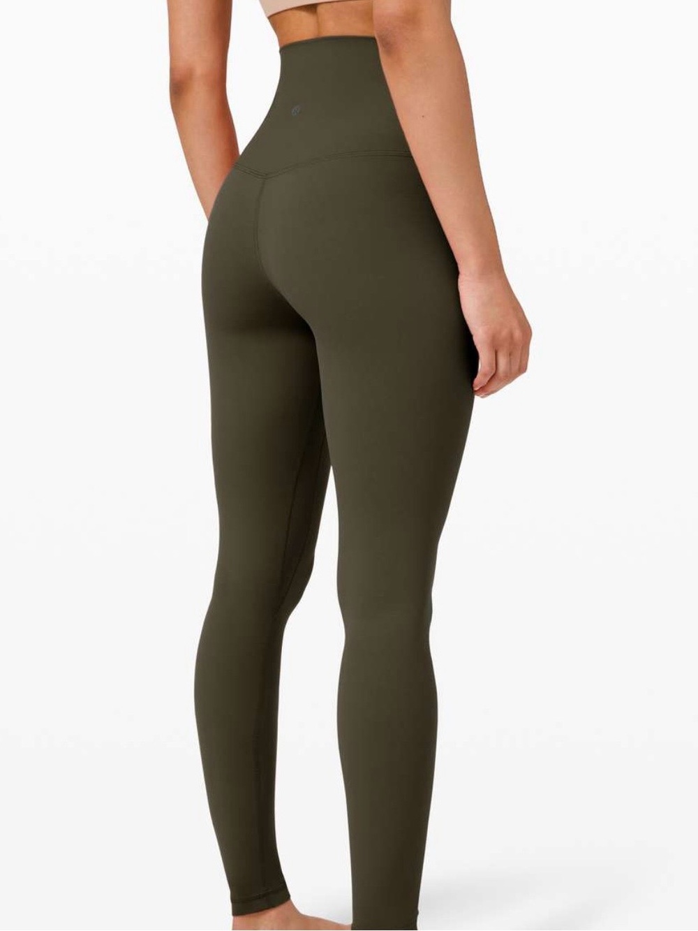 lululemon Align High Rise  Times 7/8 Pant 25" Olive Leggings Size 4